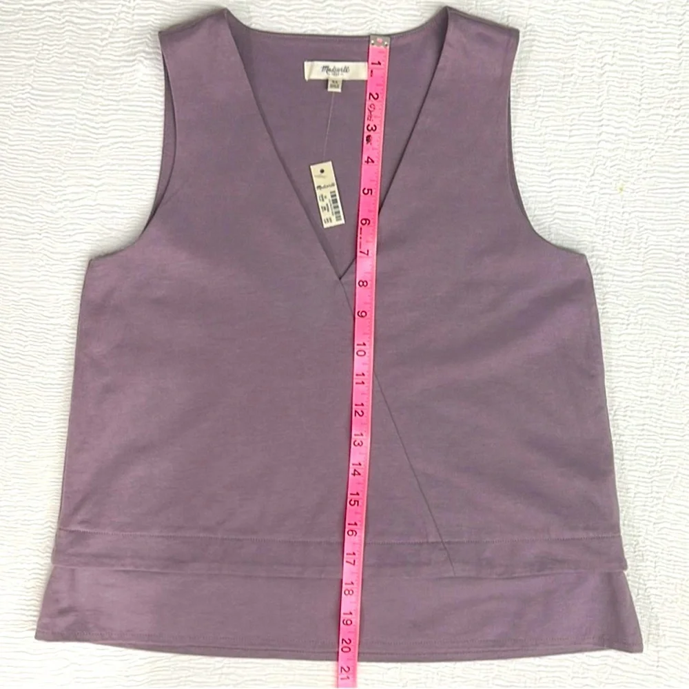 Madewell Purple Sleeveless Tank Top - Picture 4 of 6